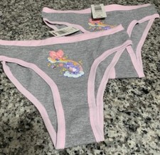Hot Topic Women  s 2003 Care Bears Panty Underwear Size L New With Tag Set Of 2