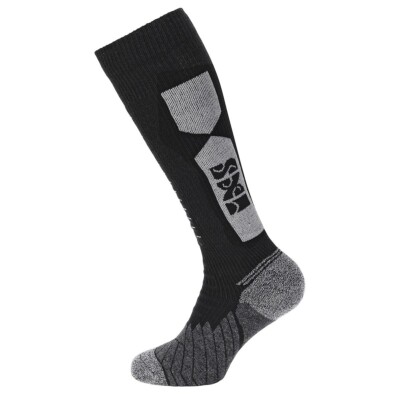 iXS ''365'' Socken für Motorrad ua., lang in Größe 39-41, Schwarz-Grau