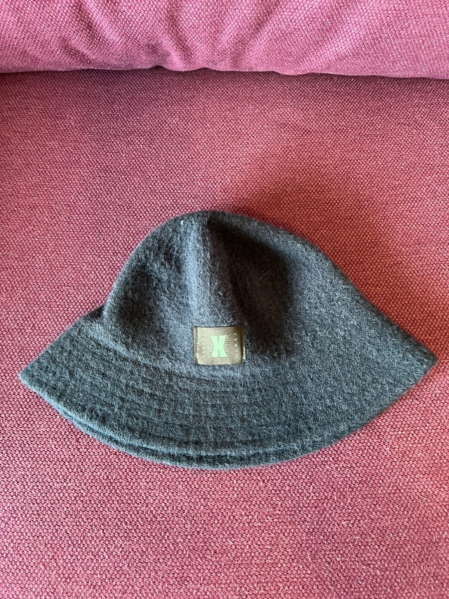 Savage X Fenty Fuzz Fit Knit Bucket Hat Blue Green Women's One