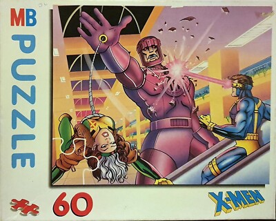 X-Men - Puzzle - Vintage - Cyclops & Storm - MB 60 Teile