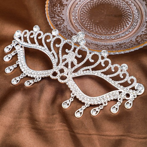 Bridal Masquerade Prom Mask Party Tassel Face Mask Banquet Dress Accessories - Picture 14 of 20