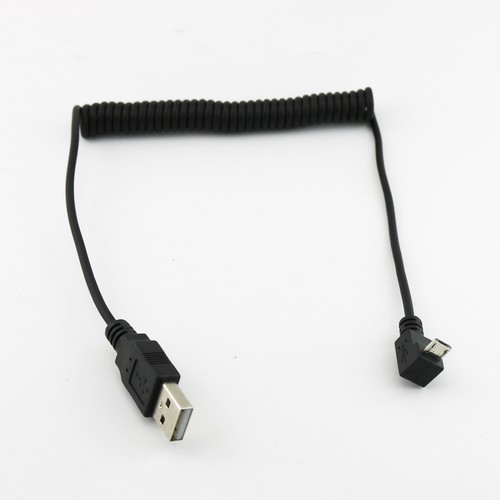 1pc USB 2.0 A Male to Micro USB 5Pin Male Spiral Coiled Connector Cable Cord 5FT - 第 3/16 張圖片