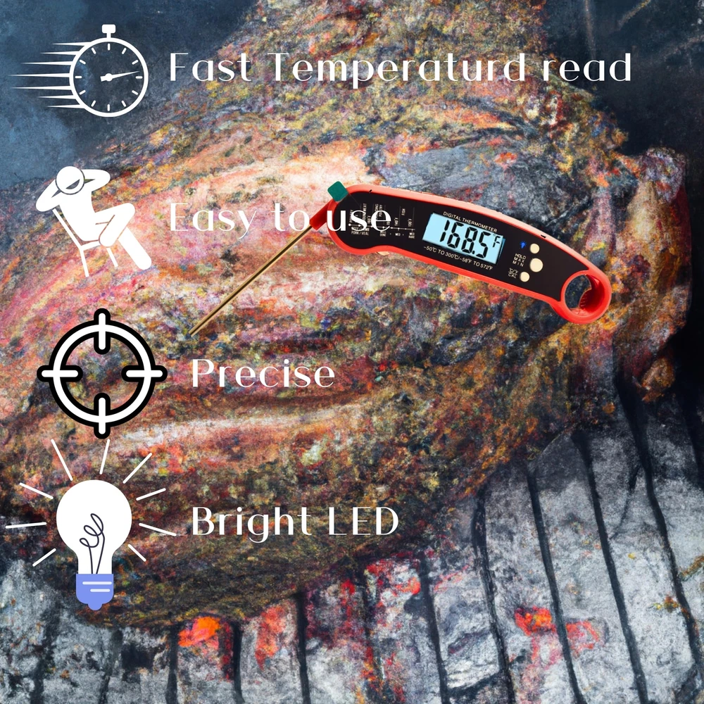 Meat Thermometer Digital , Oven Mitts , Round BBQ Baskets with and BBQ Smoker... Meat Thermometer Digital , Oven Mitts , Round BBQ Baskets with and BBQ Smoker...