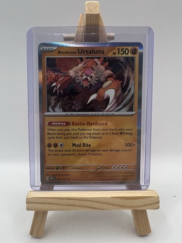 Prismatic Evolutions Bloodmoon Ursaluna 054/131 Holo Rare Pokemon