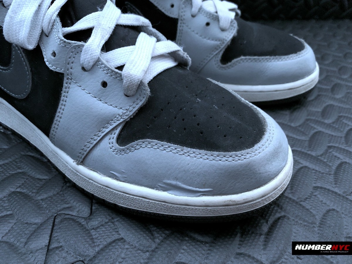 Nike Air Jordan 1 Retro High Top GG US 7.5Y WOLF GRAY BLACK