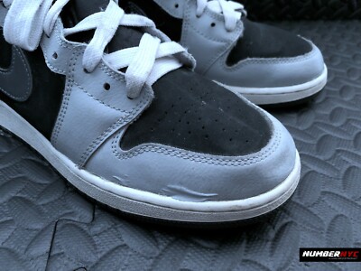 Nike Air Jordan 1 Retro High Top GG US 7.5Y WOLF GRAY BLACK