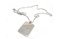 Targhetta italiana in metallo di riconoscimento piastrina militare