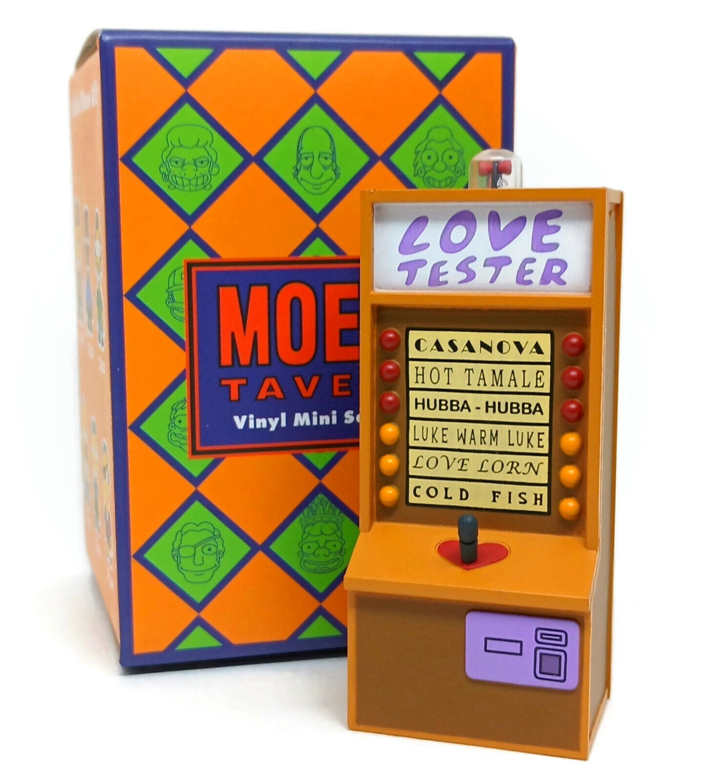 Kidrobot Simpsons Love Tester Machine Moe's Tavern 3 Mini Figure