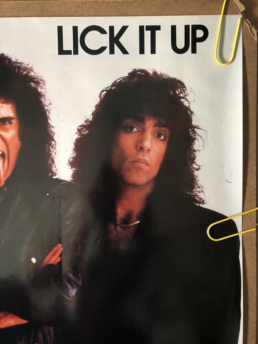 超レア♪　「地獄の回想」KISS LICK IT UP ポスター　当時物　非売品 Original Vintage Poster KISS Lick it Up K.I.S.S. 1980s rock