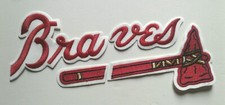 Atlanta Braves Jersey Uniform Jacket Shirt Embroidered Letters Sew on Patch