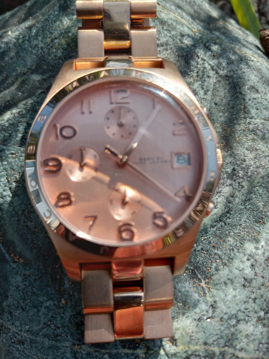 Marc Jacobs Henry Rose Gold Chronograph Watch MBM3074  display picture 2