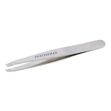 Tweezerman Stainless Steel Slant Tweezer - Eyebrow Tweezers for Women and Men