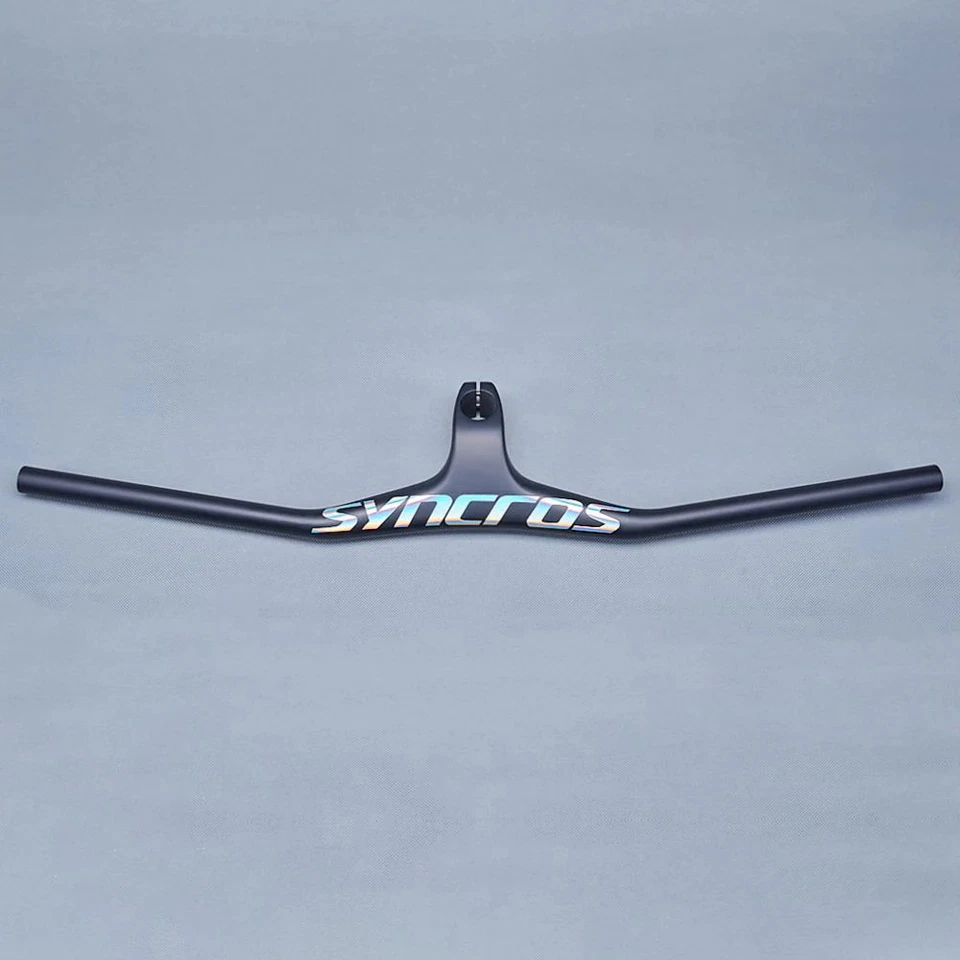 Full Carbon Fiber MTB Bicycle One-shaped Integrated Handlebar with Stem 28.6mm - Image 3 of 4