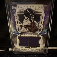 2024 Topps Inception Rookie Purple MEM Devontez Walker #SM-DW Ravens /125