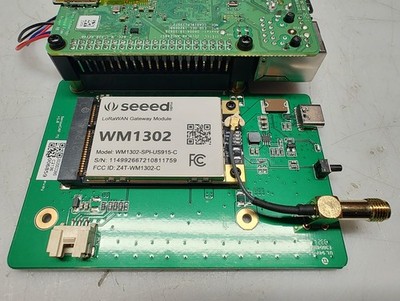 Seeed Studio WM1302 LoRaWAN Gateway Module w/ Raspberry Pi Hat PiHat Sensecap M1