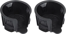 RLB-HILON 2PCS Central Console Cup Holder Insert Compatible with Land black 