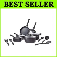 Amazon Basics 15-Piece Nonstick Kitchen Cookware Set