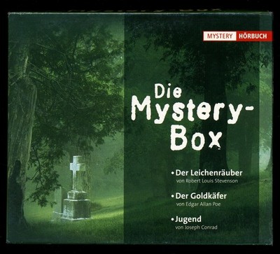MYSTERY-BOX E.A. POE J. CONRAD R.L. STEVENSON GOLDKÄFER Hörbücher 3-CD-Box S.GUT