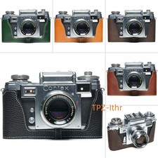 ZEISS IKON CONTAX IIIA IIA Handmade Genuine Real Leather Half Camera Case Bag