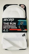 2 PACK CEP TRAINING Compression Mid Cut Compression Socks Size LARGE MENS U42B