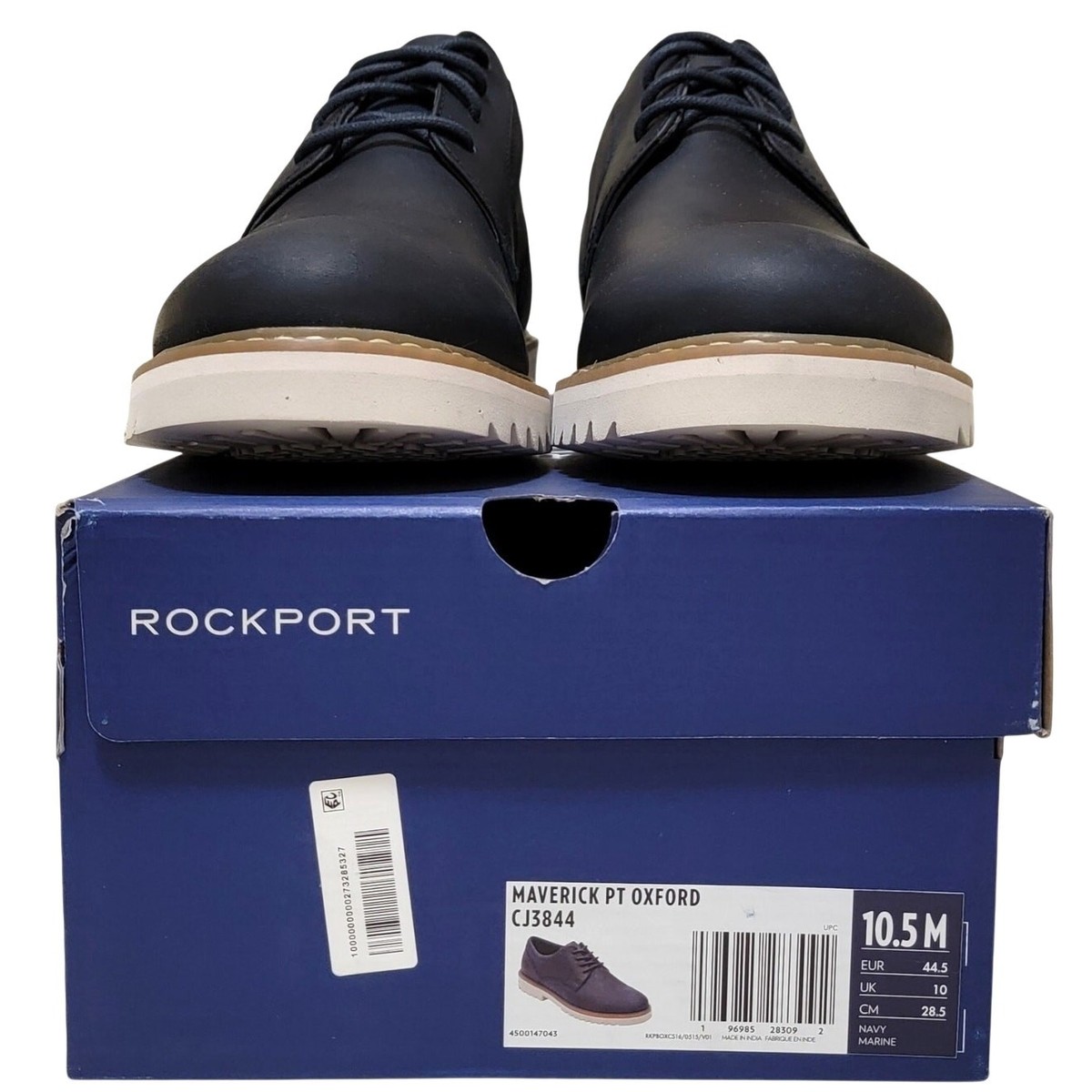 Rockport Men Maverick Plain Toe Oxford Size US 10.5M Navy  display picture 1