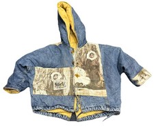 Vintage Indian Graphic 90s Denim Jacket Youth Size 3 D2