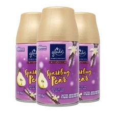 3-Pack Glade Automatic Spray Air Freshener Refills, Sparkling Pear Scent, 6.2 oz