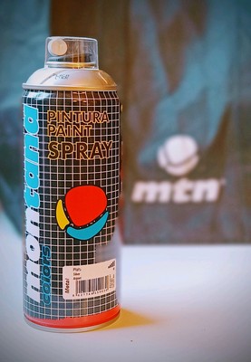 Original Montana MTN Hardcore Vintage Graffiti spray can Collectors Edit -White-