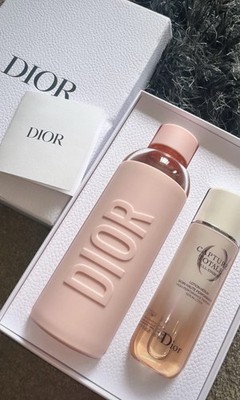 Original Dior Pink Wasserflasche & Full Size Capture Total Serum Toner Geschenkbox