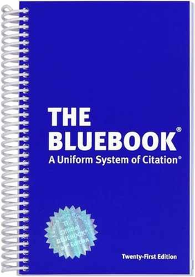 #ad The Bluebook: A Uniform System of Citation Spiral bound Good $15.62