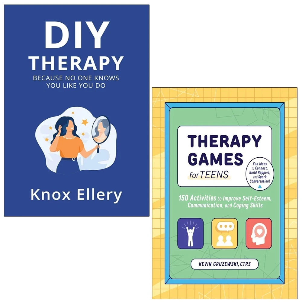 Therapy Games for Teens kevin, DIY Therapy Knox Ellery 2 Books Collection Set