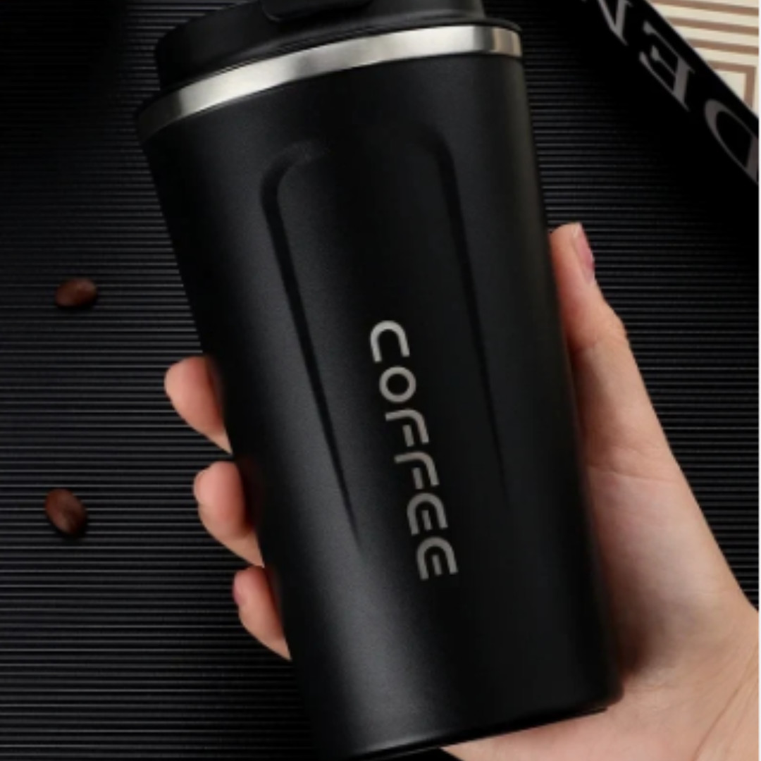 380ml/510ml Stainless Steel Travel Coffee Mug Thermos Cup Leak-Proof Office