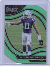 Michael Pittman Jr. Select Field Level Prizm Neon Green Die Cut Rookie Card 2020