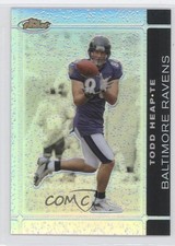 2007 Topps Finest Black Refractor 4/99 Todd Heap #83 0a1
