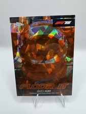 James Hunt 2025 Topps Chrome Sapphire Formula 1 F1 Floor It Orange #8/25