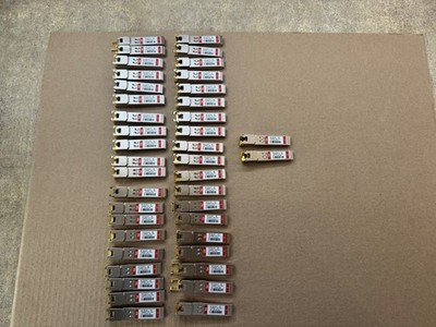 Lot of 41  FS ''SFP-GB-GE-T'' 10/100/1000 Base T Transceivers SFP 100m Transceiver