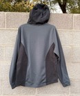 Under Armour Large Fleece Cold Gear Dynasty Hoodie Pullovr *Mid Weight Black Gry