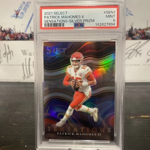 2021 Panini Select Sensations Patrick Mahomes II #SEN-1 Silver Prizm PSA 9