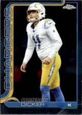 2025 Topps Chrome Football NFL Cameron Dicker Los Angeles Chargers #162