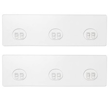 2 Pack Shower Caddy Adhesive for Replacement, Strong Transparent Adhesive for...