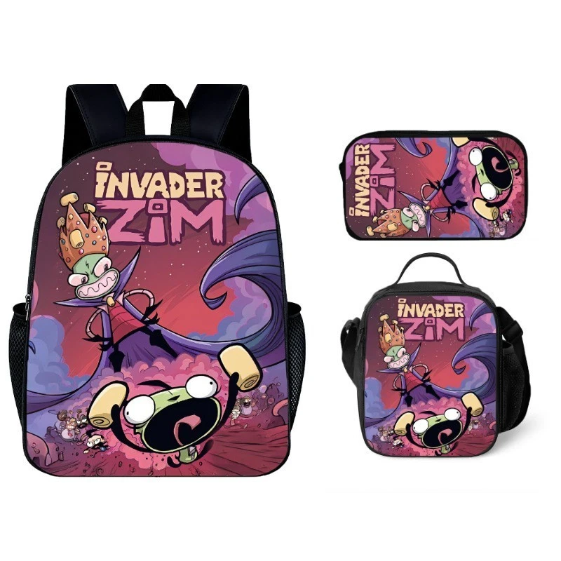 Invader ZIM Backpack Set, School Bag for Kids