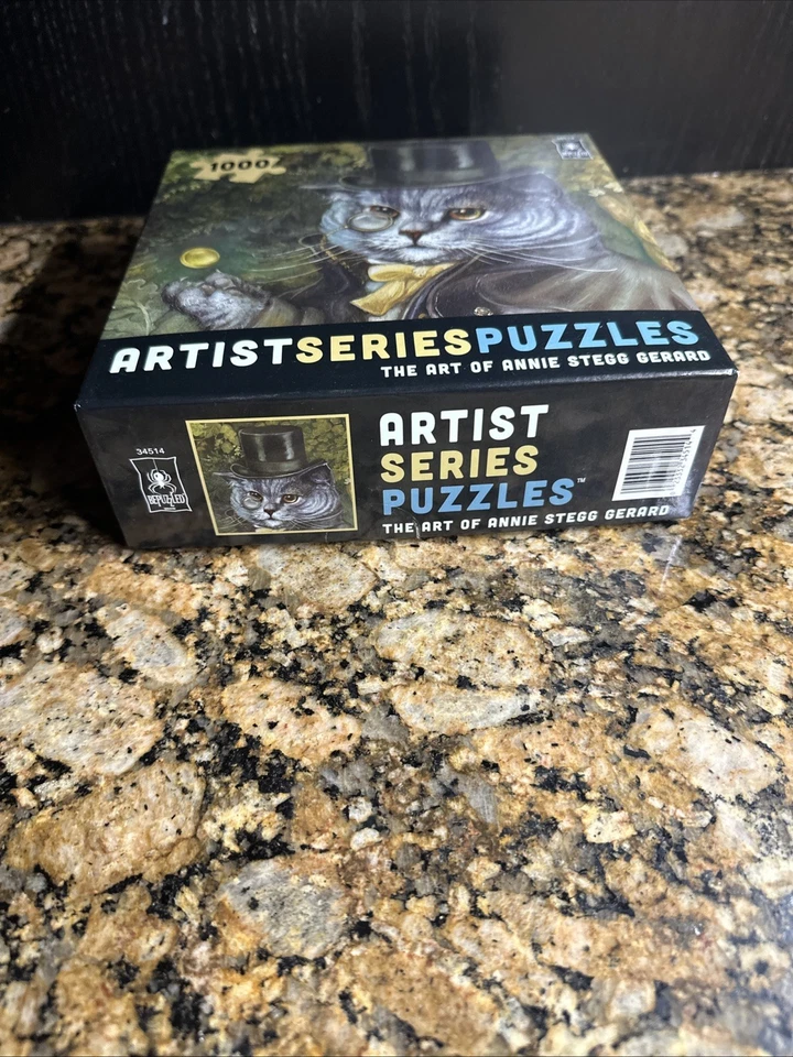 Bepuzzled Artist Series The Art Of Annie Stegg Gerard 1000 шт. кошка со шляпой 34514 - Изображение 2 из 4