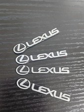 Lexus Metal Mini Emblem Set of 4 for Interior/Exterior, Aluminum, New