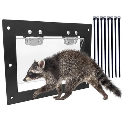 JINKEY Raccoon Excluder One Way Door, Safe Removal Raccoons Trap Contactless... 