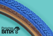 Kenda K55 freestyle tread BMX bicycle skinwall tire - 20" X 1.75" - BLUE