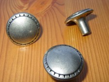 20 x M&ouml;belknopf 30 mm Nickel  - matt Finish mit Dekorrand  M&ouml;belgriff