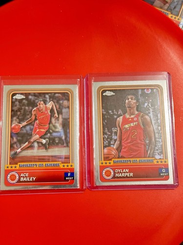 Dylan Harper & Ace Bailey - 2024 Topps Chrome McDonald's AA #38 & #34 - Picture 1 of 2