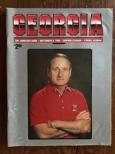 1988 Georgia Bulldogs Football Program Vs Tennessee Vols - Vince Dooley - DAWGS