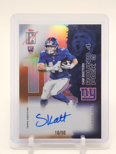 CAM SKATTEBO 2025 TOPPS SIGNATURE CLASS CHROME ORANGE ROOKIE RC AUTO /50 Q6821