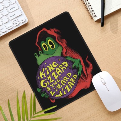 King Gizzard and The Lizard Wizard Mouse Pad Waterproof Mouse Mat Gaming 10x12in